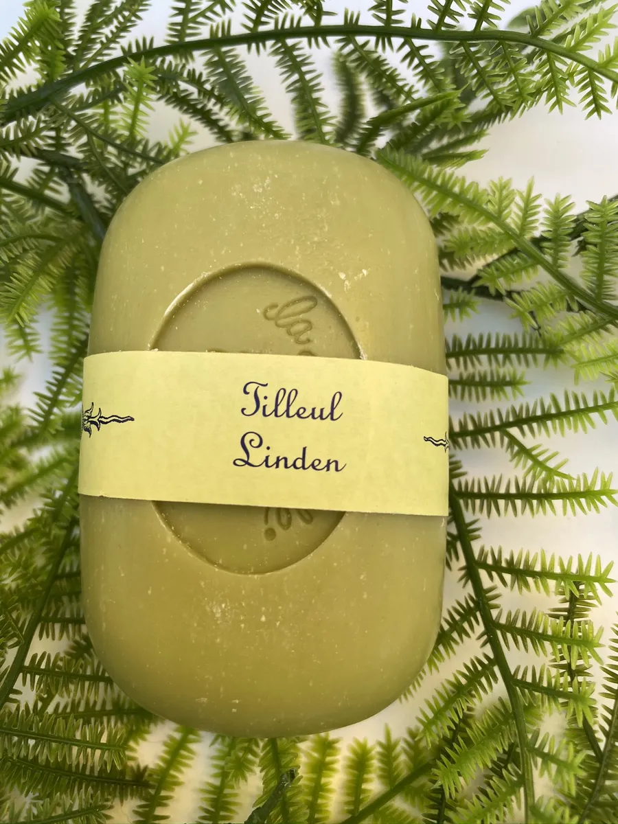 La Lavande Linden (Tilleul) Curved Boutique French Soap 100g.