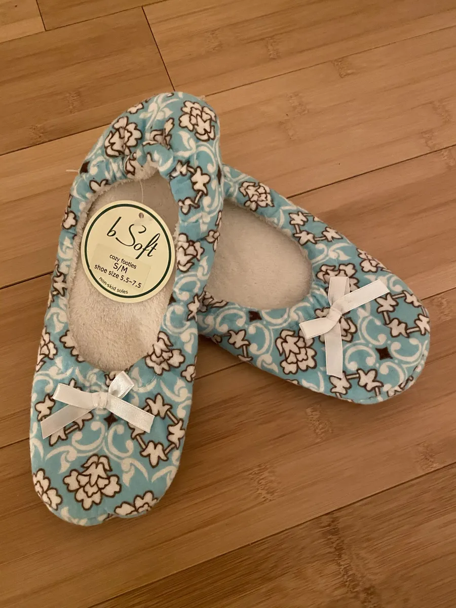 bSoft Women's "Floral Damask Teal" Footie