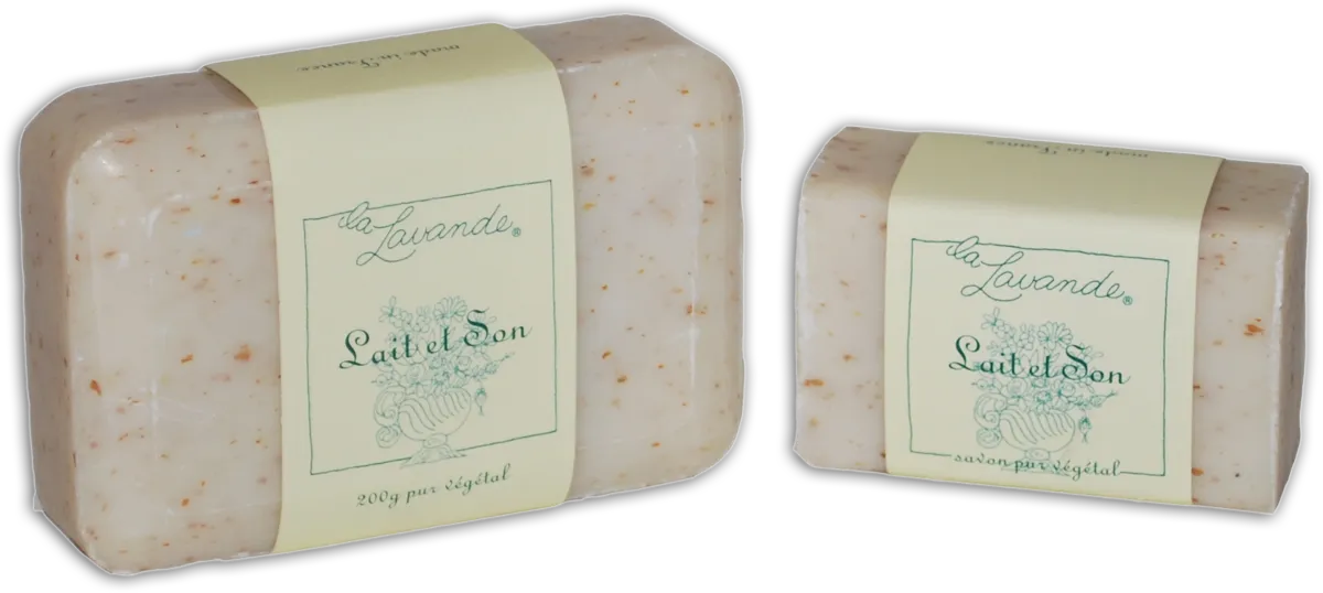 La Lavande Exfoliating Broyée Goat Milk & Bran French Soap 100gm